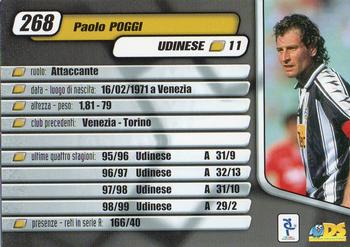 2000 DS Pianeta Calcio Serie A #268 Paolo Poggi Back