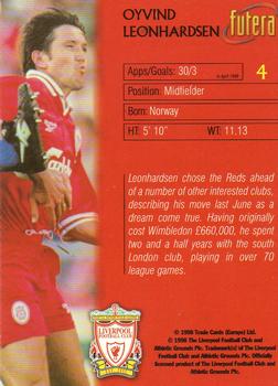 1998 Futera Liverpool #4 Øyvind Leonhardsen Back