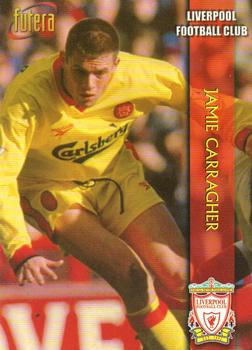 1998 Futera Liverpool #19 Jamie Carragher Front