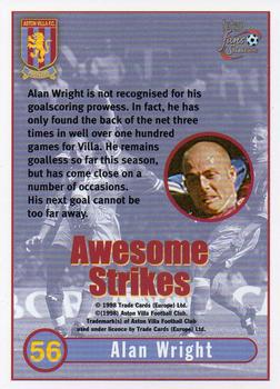 1998 Futera Aston Villa Fans Selection #56 Alan Wright Back