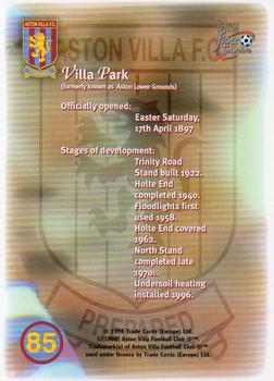 1998 Futera Aston Villa Fans Selection #85 Stadium Puzzle Back