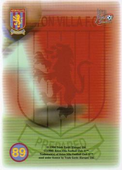 1998 Futera Aston Villa Fans Selection #89 Stadium Puzzle Back