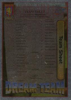 1998 Futera Aston Villa Fans Selection - Foil #61 Team Sheet Front