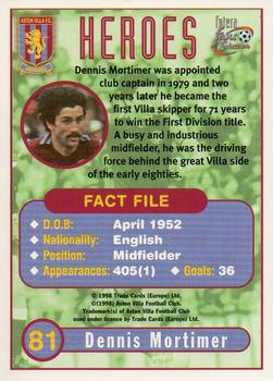 1998 Futera Aston Villa Fans Selection - Foil #81 Dennis Mortimer Back