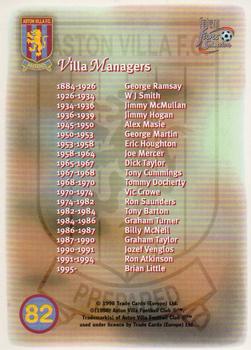 1998 Futera Aston Villa Fans Selection - Foil #82 Stadium Puzzle Back