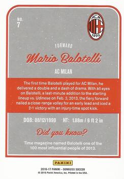 2016-17 Donruss #7 Mario Balotelli Back