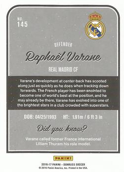 2016-17 Donruss #145 Raphael Varane Back