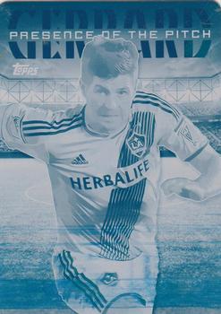 2016 Topps MLS - Presence of the Pitch Printing Plates Cyan #PP-SG Steven Gerrard Front