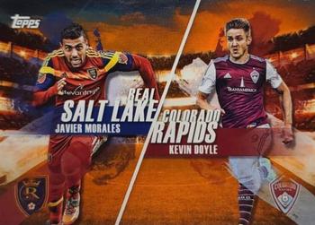 2016 Topps MLS - Rooted Rivalries Orange #RR-RSLCR Javier Morales / Kevin Doyle Front