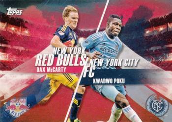 2016 Topps MLS - Rooted Rivalries Red #RR-NYNYC Dax McCarty / Kwadwo Poku Front