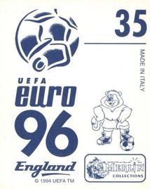 1996 Merlin's Euro 96 Stickers #35 Marco Pascolo Back