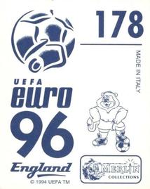1996 Merlin's Euro 96 Stickers #178 Babbel Back