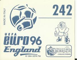 1996 Merlin's Euro 96 Stickers #242 Soviet Union Team Back