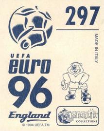 1996 Merlin's Euro 96 Stickers #297 Alves Back