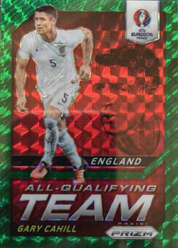 2016 Panini Prizm UEFA Euro - All-Qualifying Team Green Prizms #3 Gary Cahill Front