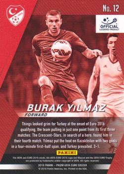 2016 Panini Prizm UEFA Euro - Forward Thinkers #12 Burak Yilmaz Back