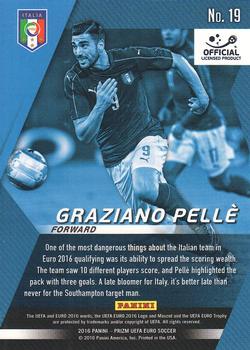 2016 Panini Prizm UEFA Euro - Forward Thinkers #19 Graziano Pelle Back