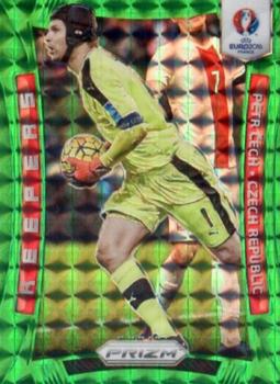 2016 Panini Prizm UEFA Euro - Keepers Green Prizms #2 Petr Cech Front