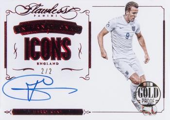 2015-16 Panini Flawless - Gold Proof Autographs #II-HK Harry Kane Front