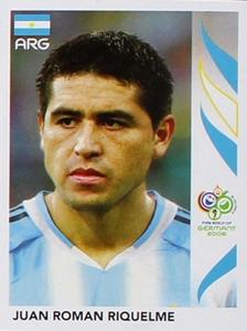 2006 Panini World Cup Stickers #181 Juan Roman Riquelme Front