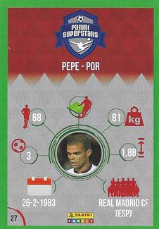2016 Panini Superstars Hungarian Edition (Green Border) #27 Pepe Back
