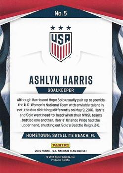 2016 Panini U.S. National Team #5 Ashlyn Harris Back