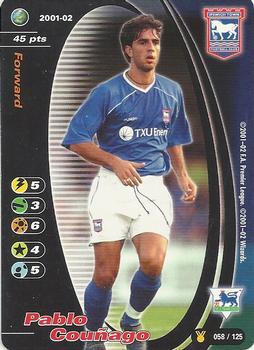 2001 Wizards Football Champions Premier League 2001-2002 Update #58 Pablo Counago Front