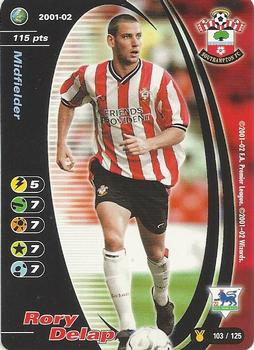 2001 Wizards Football Champions Premier League 2001-2002 Update #103 Rory Delap Front
