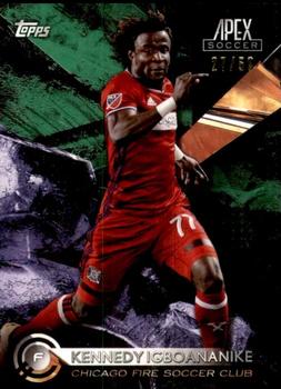 2016 Topps Apex MLS - Green #73 Kennedy Igboananike Front