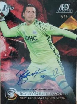 2016 Topps Apex MLS - Autographs Red #63 Bobby Shuttleworth Front