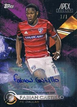 2016 Topps Apex MLS - Autographs Purple #96 Fabian Castillo Front