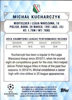 2017 Topps UEFA Champions League Showcase #111 Michal Kucharczyk Back