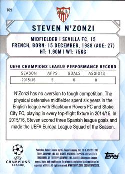 2017 Topps UEFA Champions League Showcase #169 Steven N'Zonzi Back