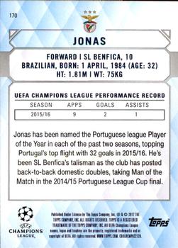 2017 Topps UEFA Champions League Showcase #170 Jonas Back