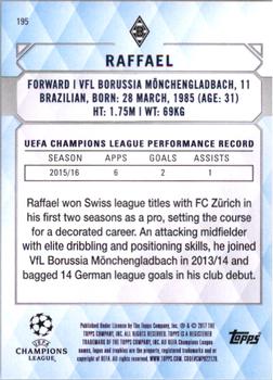 2017 Topps UEFA Champions League Showcase #195 Raffael Back