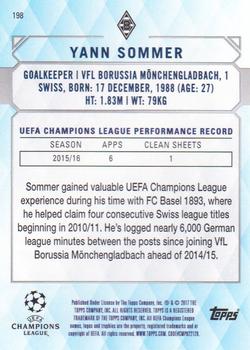 2017 Topps UEFA Champions League Showcase #198 Yann Sommer Back