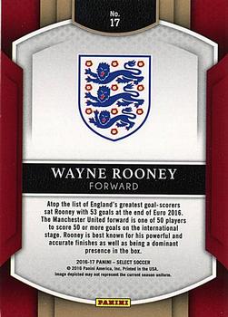 2016-17 Panini Select #17 Wayne Rooney Back