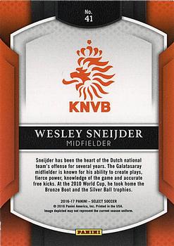 2016-17 Panini Select #41 Wesley Sneijder Back