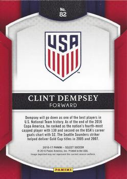 2016-17 Panini Select #82 Clint Dempsey Back