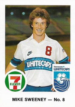 1983 7-Eleven Vancouver Whitecaps #8 Mike Sweeney Front