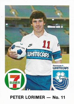 1983 7-Eleven Vancouver Whitecaps #11 Peter Lorimer Front