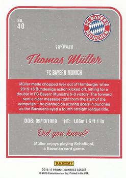 2016-17 Donruss - Holographic #40 Thomas Muller Back