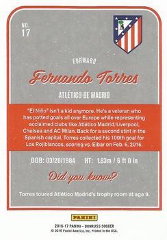 2016-17 Donruss - Purple #17 Fernando Torres Back