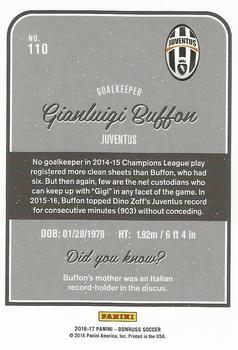 2016-17 Donruss - Purple #110 Gianluigi Buffon Back