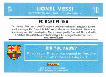 2016-17 Donruss - 35th Anniversary Edition #29 Lionel Messi Back