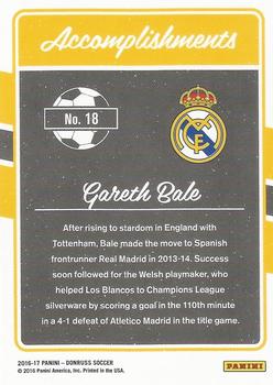 2016-17 Donruss - Accomplishments #18 Gareth Bale Back