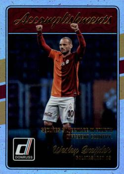 2016-17 Donruss - Accomplishments Holographic #13 Wesley Sneijder Front