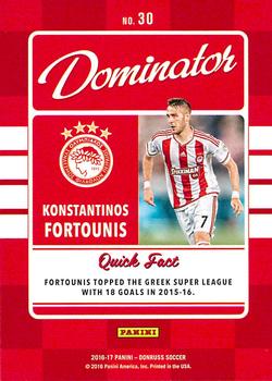 2016-17 Donruss - Dominators Mosaic #30 Konstantinos Fortounis Back