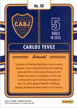2016-17 Donruss - Production Line Mosaic #36 Carlos Tevez Back