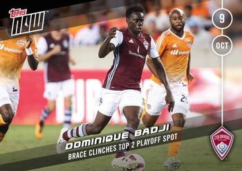 2016 Topps Now MLS #36 Dominique Badji Front
